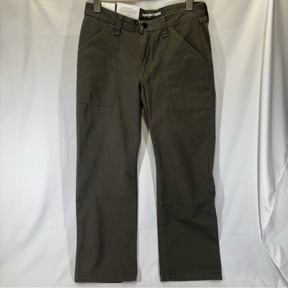 Wrangler Women’s Dark Green Work Pants - Picture 1 of 5
